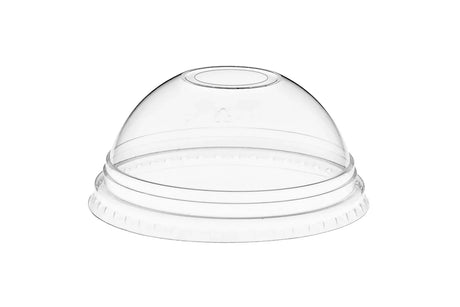 Domed PET Cup Lid with Hole