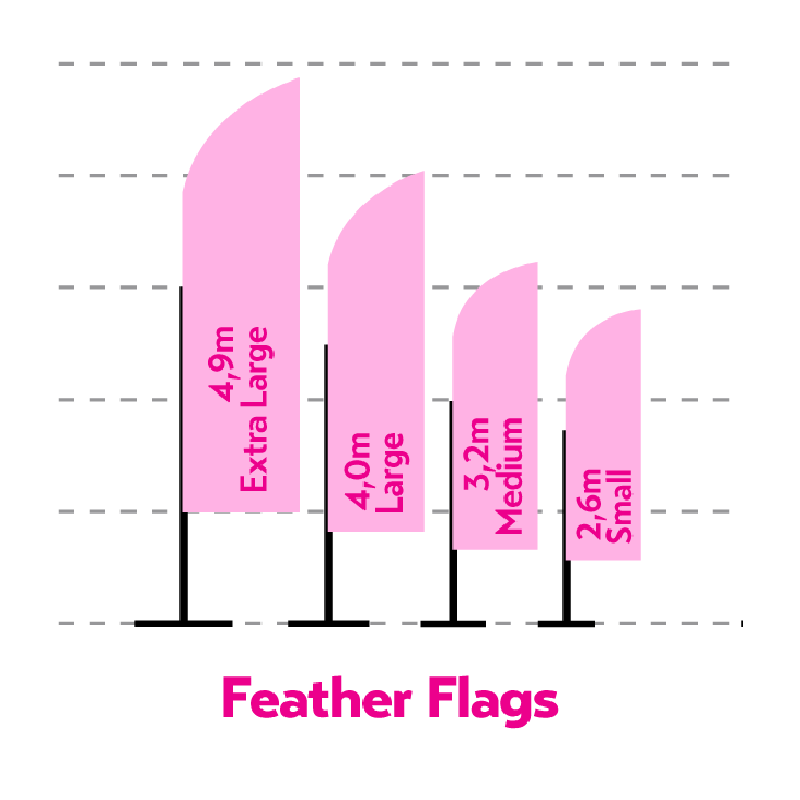 Custom Printed Event Feather Flag